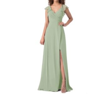 Azazie Sage Green Maxi Dress